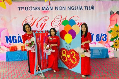 Xinh tươi các cô gái Trường Mầm non Nghĩa Thái nhân ngày 8/3